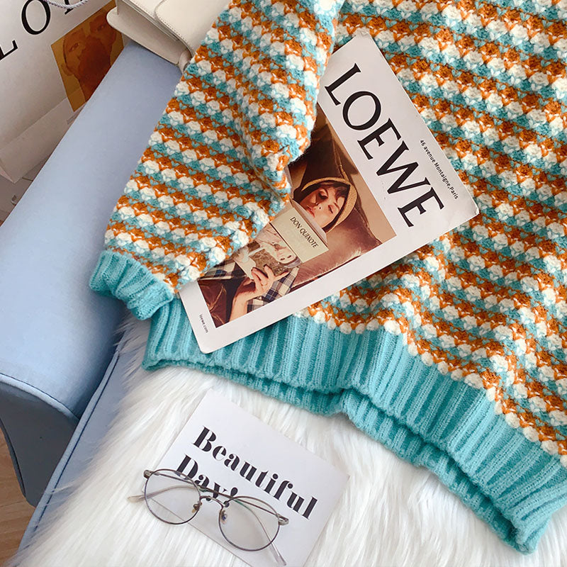 Lazy Wind grober Wollpullover Außenmantel 5098