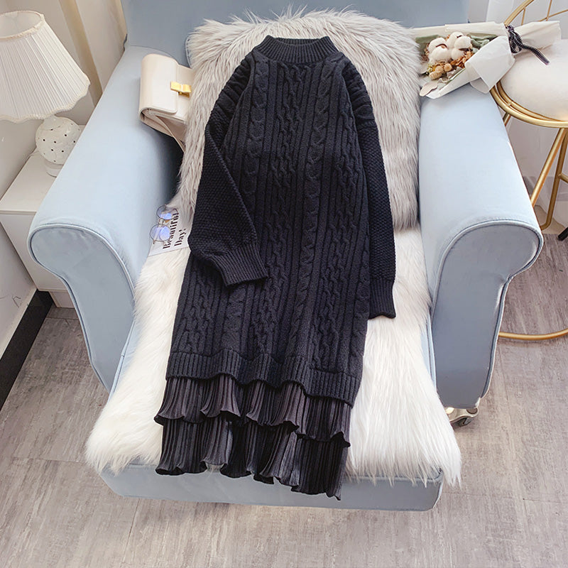 Mittellanges Strickkleid 5079
