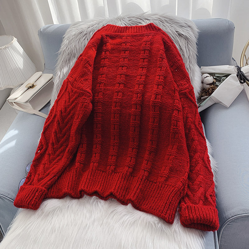 Twist-Pullover, Foreign Style, mittlere Länge 5062