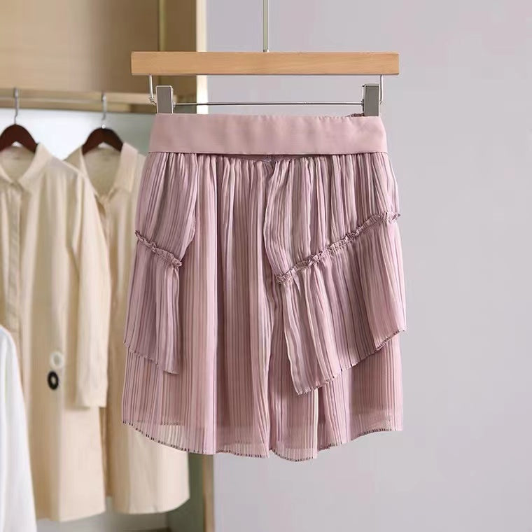 Sweet, versatile, strappy, pleated skirt 3623