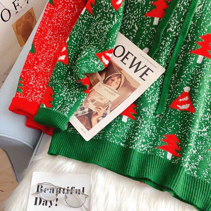 Christmas theme Hooded Sweater foreign style sweater 5157
