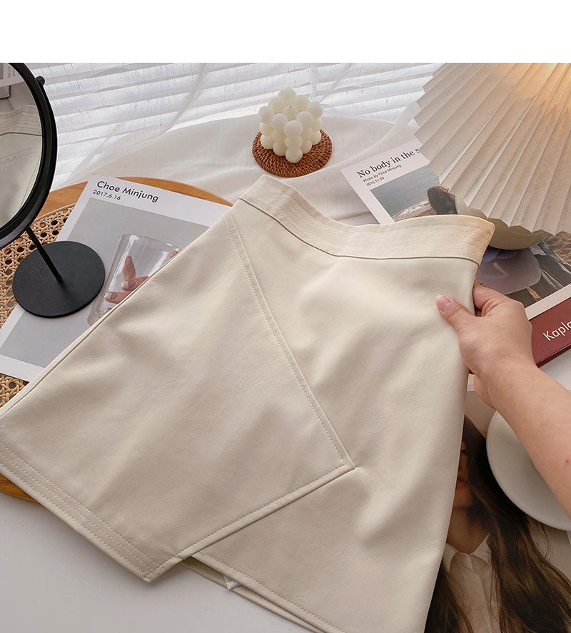 Half skirt women's fashion personality A-shaped high waist skirt 5312