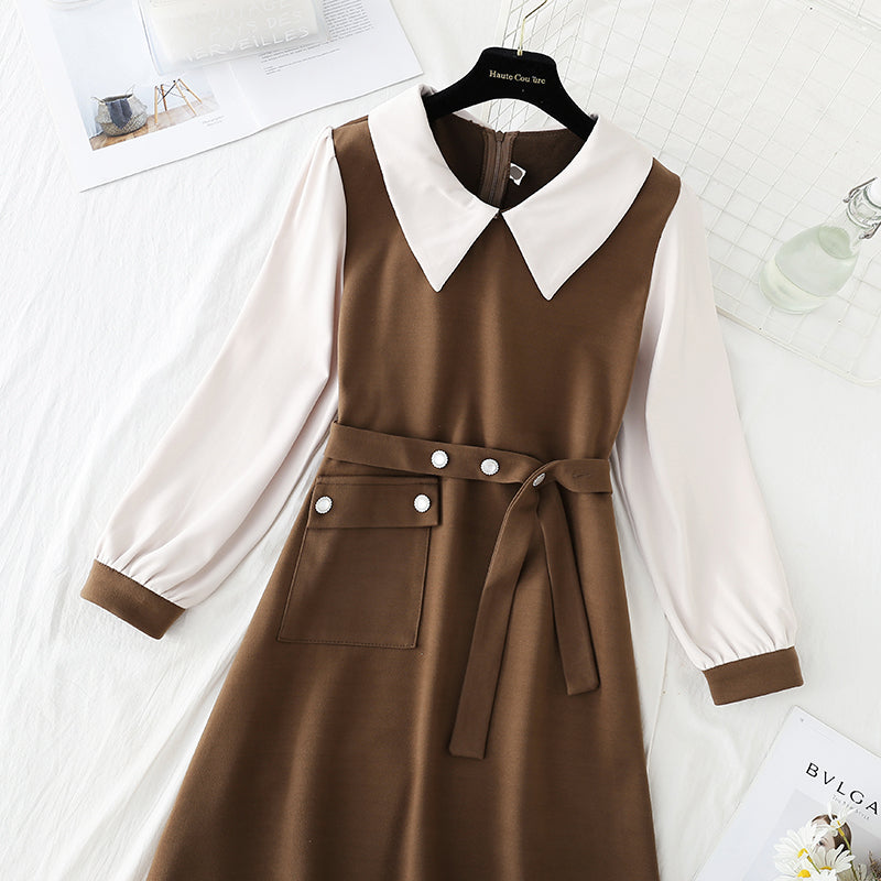Das koreanische Kleid mit Reversboden ist modisch und schlank 4793