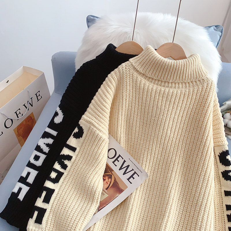 Dicker Pullover mit Stehkragen Lazy Wind 5231