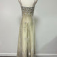 Robe de soirée longue en tulle, magnifique robe de soirée, dégradé rétro, exquise, perlée, élégante, couleur champagne, robe de bal, gh3192