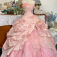 girlhomeshops – Kleid zum 16. Geburtstag, rosa geblümtes Teenager-Kleid, langes Tüll-Ballkleid, Bar-Mizwa-Kleid, gh5636