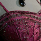 ✨Girlhomeshops-Hot Pink Sweetheart Beaded Corset Taffeta Tiered Prom Gown gh10283