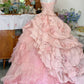 girlhomeshops – Kleid zum 16. Geburtstag, rosa geblümtes Teenager-Kleid, langes Tüll-Ballkleid, Bar-Mizwa-Kleid, gh5636