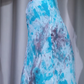 ✨Girlhomeshops-Halter Blue Tie Dye Mermaid High Slit Rhinestone Long Evening Dress gh10003