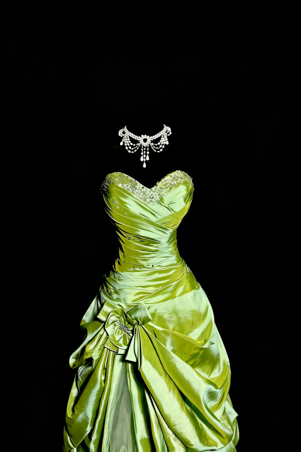 Green Retro Elegant Long Princess Dress, Evening Gown, Ball Gown gh3444