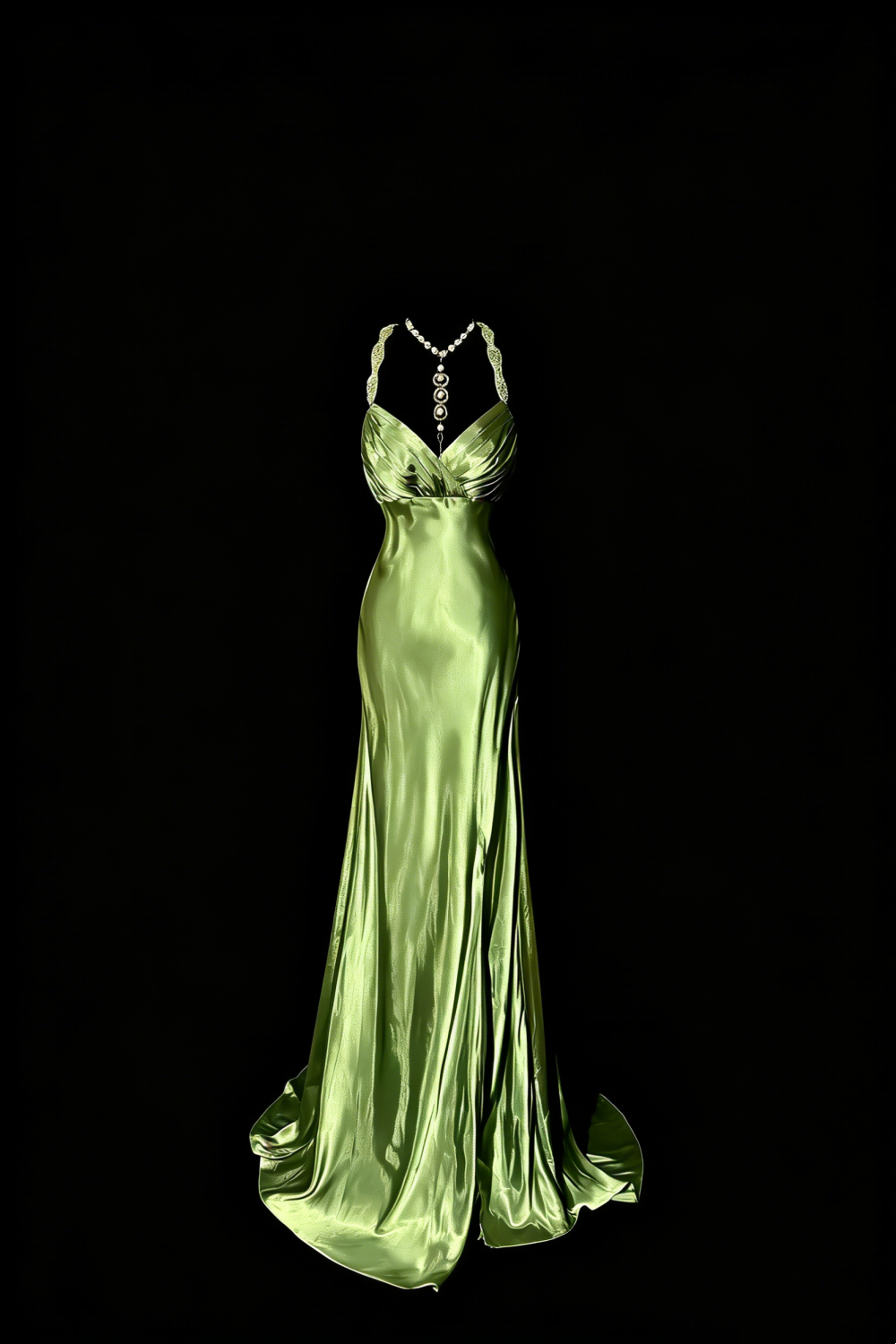 Sexy Abendkleid mit gekreuztem Rückenausschnitt für Galas und Red-Carpet-Events gh7093
