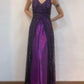 Lila Elegante Mode Exquisite Strap Lange Tüll Ballkleid Abendkleid Partykleid Ballkleid gh3589