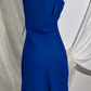 Sexy Vintage Blue Spaghetti Strap Prom & Evening Party Dress, Fitted Waist Slim Silhouette gh8567