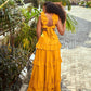 Pink/Yellow V Neck Fashion Elegant Long Chiffon Ball Gown Evening Dress Garden Party Dress gh3251