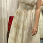 White Yellow Floral Elegant Long Chiffon Homecoming Dress Ball Gown Evening Dress Wedding Guest Dress Birthday/Garden Party Dress Prom Dress gh4092