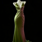 Robe de soirée longue en satin blanc style sirène, élégante, gh4474