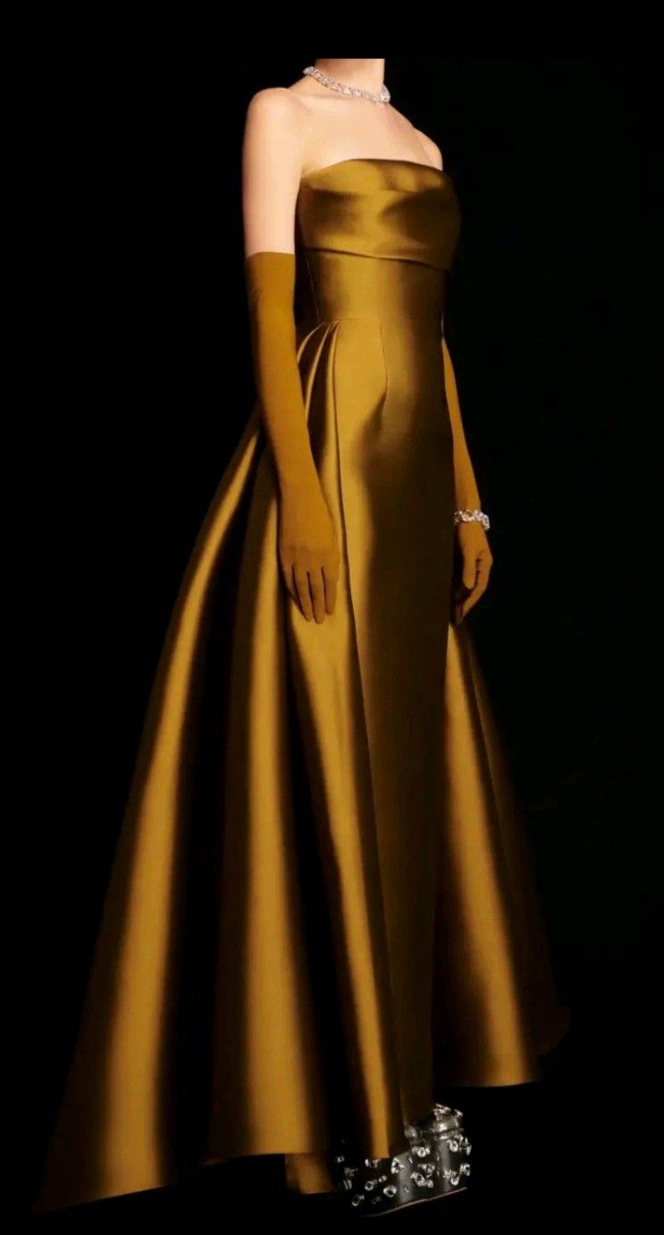 Girlhomeshops - Robe de soirée longue en satin, élégante et moulante, robe de bal, gh5763