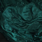 Emerald Green Spaghetti Strap Sequin Mermaid Evening Gown, Square Neck Side Ruched Fitted Long Prom Dress gh9126