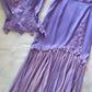 Purple Pretty Sweet Elegant Sweetheart Neckline Delicate Floral Lace Long Chiffon Ball Gown Evening Dress Holiday Party Dress Two Piece Prom Dress gh3821