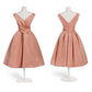 Girlhomeshops - Robe de soirée élégante rose pêche, mi-longue, style princesse, robe Hoco gh5604