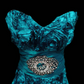 Peacock Green Strapless Waist-Cinching Elegant Luxury Prom Gown, Evening Party Formal Dress gh7318