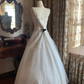 White One Shoulder Spaghetti Strap Fitted Waist Puffy Ball Gown, Birthday Party Dress, Wedding Bridal Gown gh7272