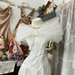 White Off-the-Shoulder Retro Tulle Fitted Waist Slim Elegant Prom Dress, Evening Gown gh7198
