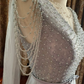 Haze Blue V-Neck Waist-Cinched Elegant Prom Gown, Evening Formal Dress gh7242