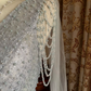 Haze Blue V-Neck Waist-Cinched Elegant Prom Gown, Evening Formal Dress gh7242