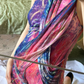 Sexy Blue Pink Vintage Pattern Sleeveless Fitted Waist Short Prom & Evening Party Dress gh8471