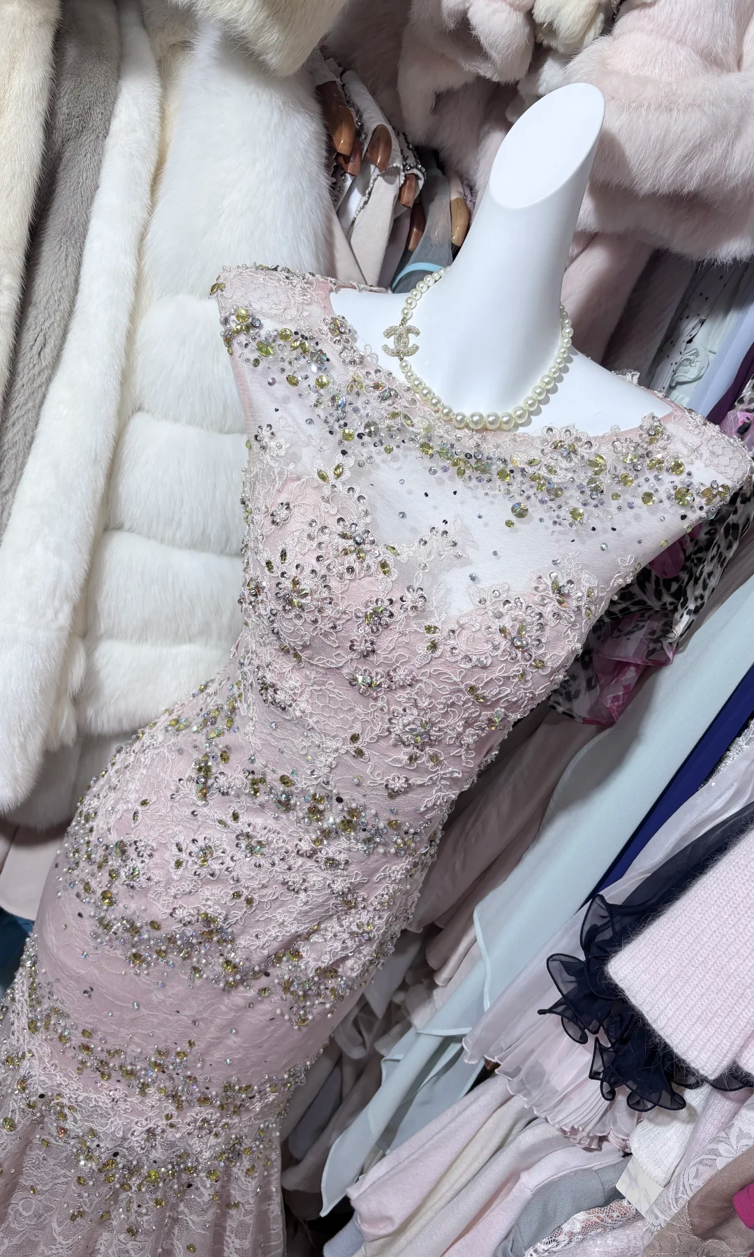 Women Light Pink Mermaid Formal Dress Off Shoulder Lace Hand Beaded Rhinestone Long Train Vintage Evening Gown gh9600