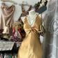 Gold Halter Neck Fitted Waist Slim Sexy Long Prom Dress, Evening Gown gh7199