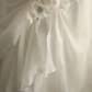 White strapless fitted waist vintage-style elegant ball gown, evening gown gh7127