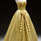 girlhomeshops--Yellow Satin Long Princess Elegant Ball Gown gh5597