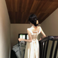 Ivory Jacquard Vintage Evening Gown, Cowl Off‑the‑Shoulder Sleeveless, Fitted Waist, Heart Notched Gathered A‑Line Long Skirt, Party Bridal Dress gh8917