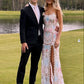 (out of stock)White gorgeous shiny exquisite beaded spaghetti strap sequined backless long chiffon ball gown prom dress evening gown holiday party dress gh2799