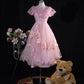 Pink Sweet Tulle Homecoming Dress Vintage Prom Dress Birthday Dress gh4542