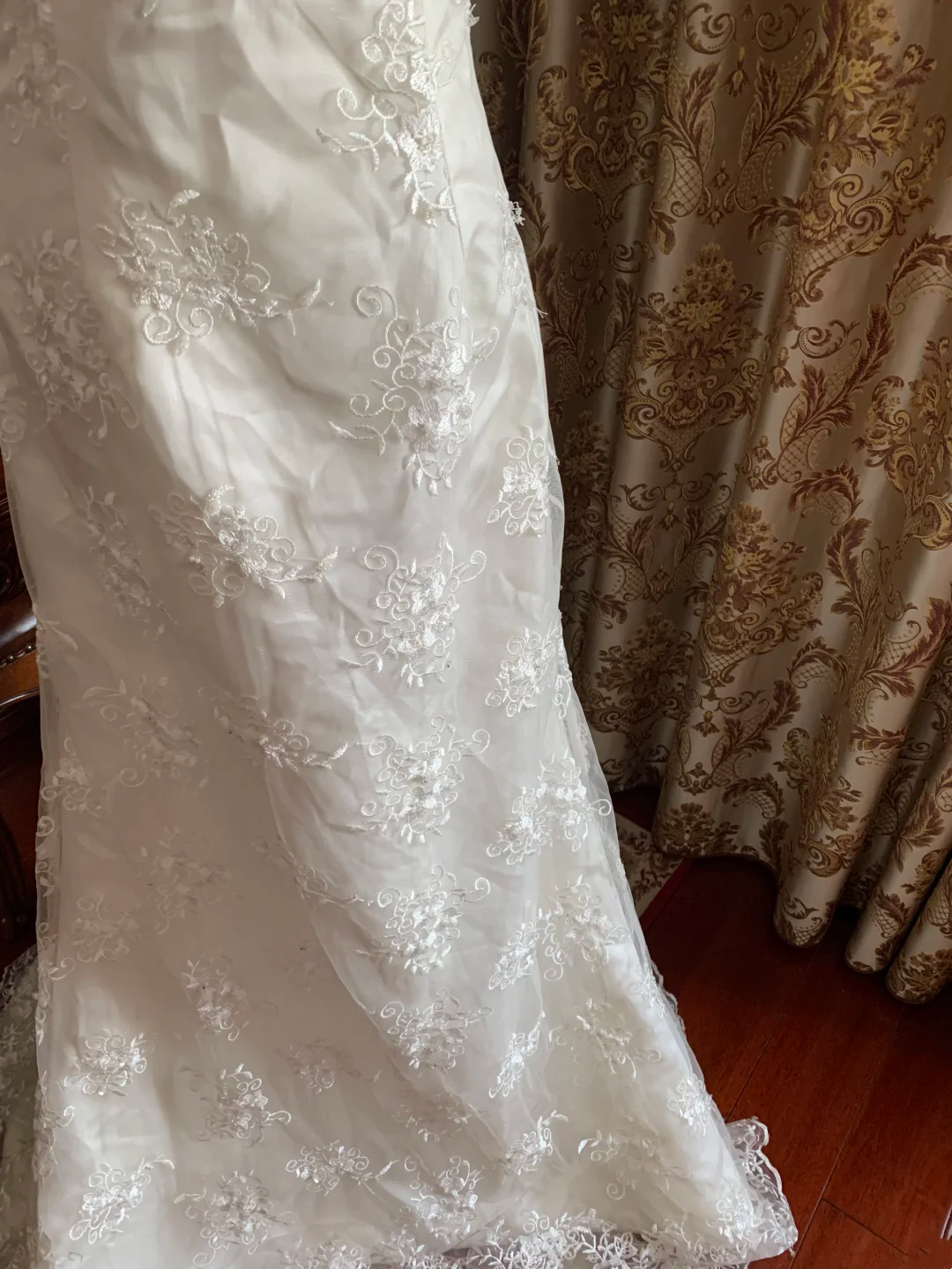 White Waist-Cinched Elegant Vintage Prom Dress, Wedding Gown gh7246