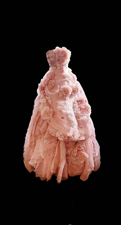 Light Pink Strapless Floral Skirt Prom Gown, Evening Formal Dress gh7322