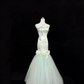 Light Green Strapless Cinched Waist Figure-Hugging Sexy Mermaid Skirt Long Romantic Dress, Wedding Gown gh7842