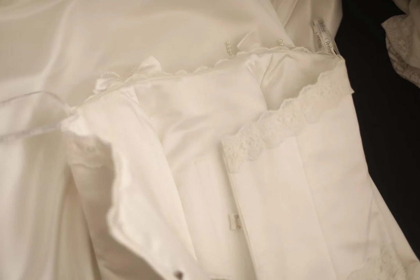 White Strapless Waist Fitted Trailing Retro Elegant Ball Gown, Evening Party Dress gh7131