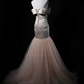 Light Champagne Pink Off Shoulder Waist-Cinched Fitted Elegant Evening Dress, Fairy Gown, Romantic Gown gh7466
