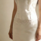 White Strapless Waist Fitted Trailing Retro Elegant Ball Gown, Evening Party Dress gh7131