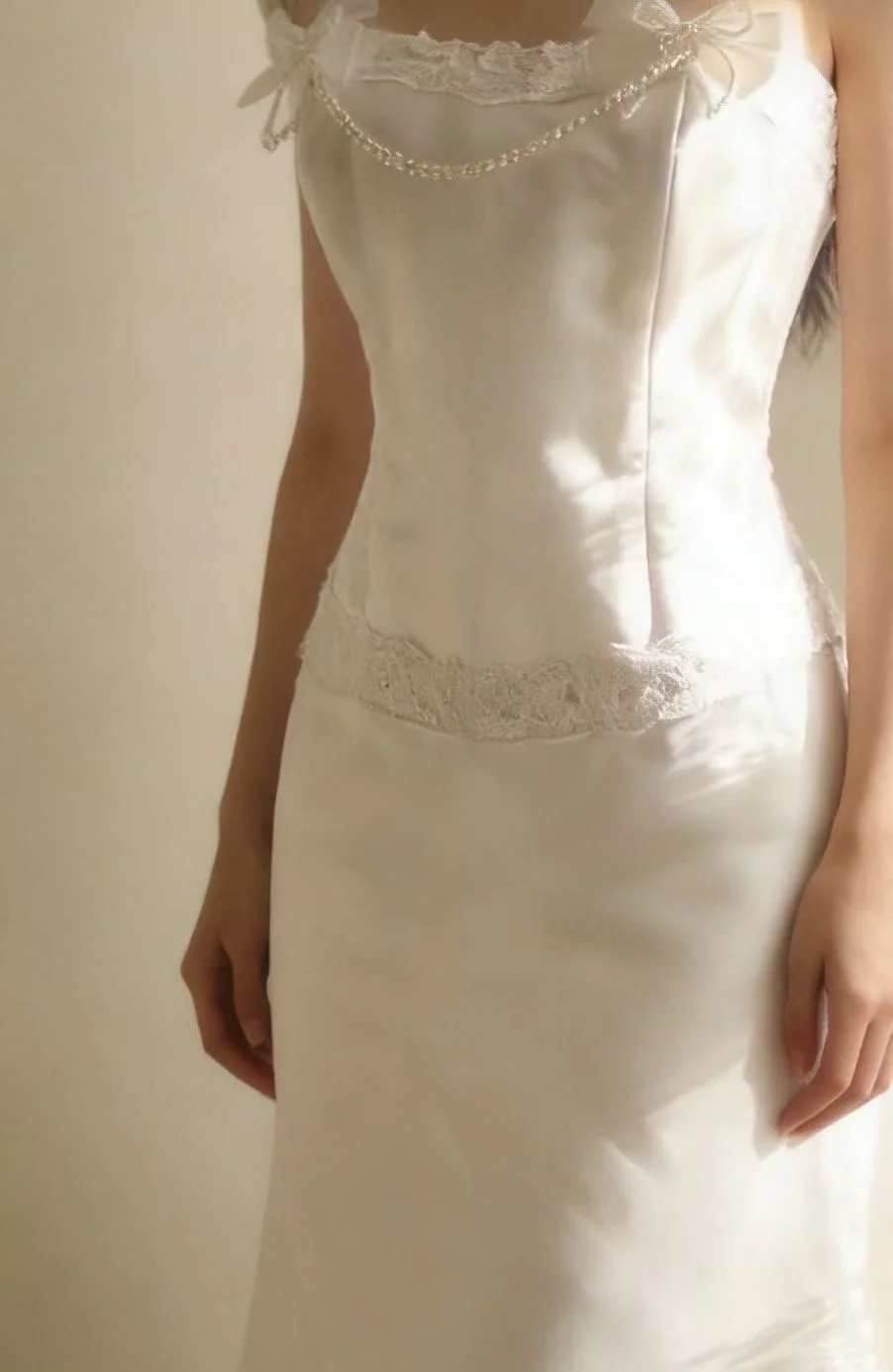 White Strapless Waist Fitted Trailing Retro Elegant Ball Gown, Evening Party Dress gh7131