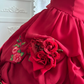 Red Strapless Gown with Fitted Waist and Puffy Skirt, Suitable for Prom, Evening Party and Wedding gh7358
