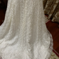 White Strapless Waist-Cinched Mermaid Prom Dress, Evening Gown, Wedding Dress, Graduation Dress gh7247