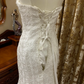 White Strapless Waist-Cinched Mermaid Prom Dress, Evening Gown, Wedding Dress, Graduation Dress gh7247