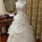 girlhomeshops-White Long Wedding Dress With Delicate Beading gh6300