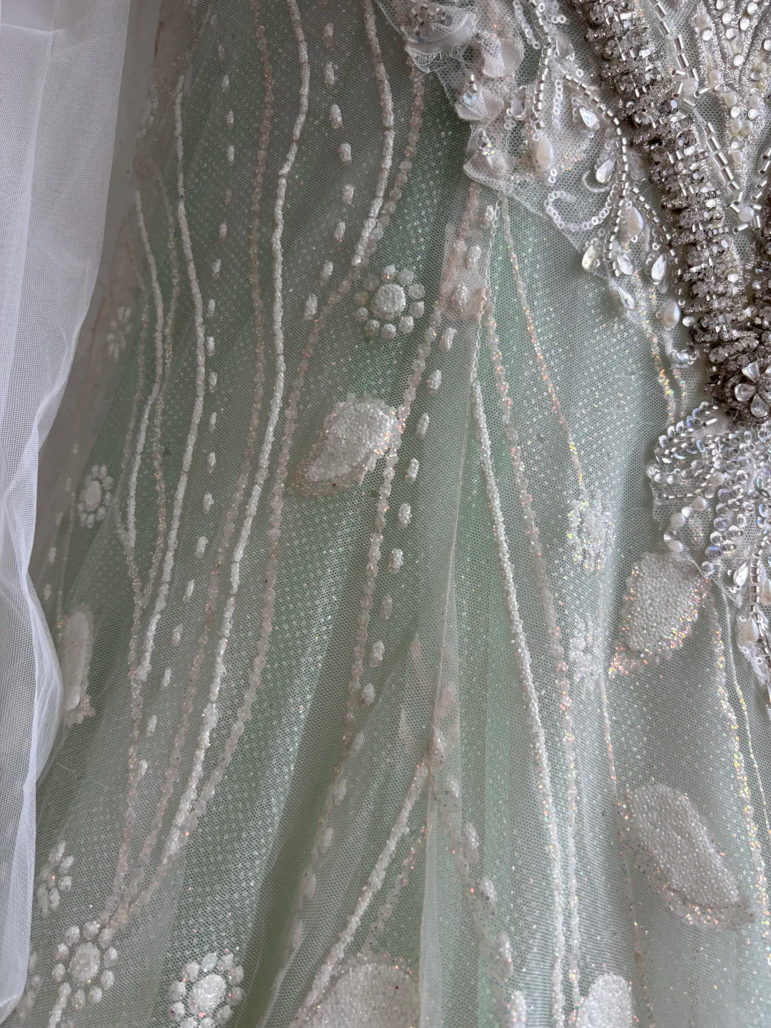 Light Green Square Neck Waist-Cinched Bodycon Mermaid Skirt Prom Gown, Evening Gown & Bridal Wedding Gown gh7359