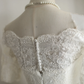 Off‑the‑Shoulder Mermaid Wedding Dress, Lace Elbow‑Length Sleeves Pearl Beaded Waistband Illusion Tulle Lace Train Bridal Gown gh9116